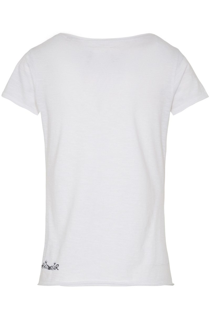 Hangowear Trachtenshirt Trachtenshirt Damen - GARTENKIND - weiß
