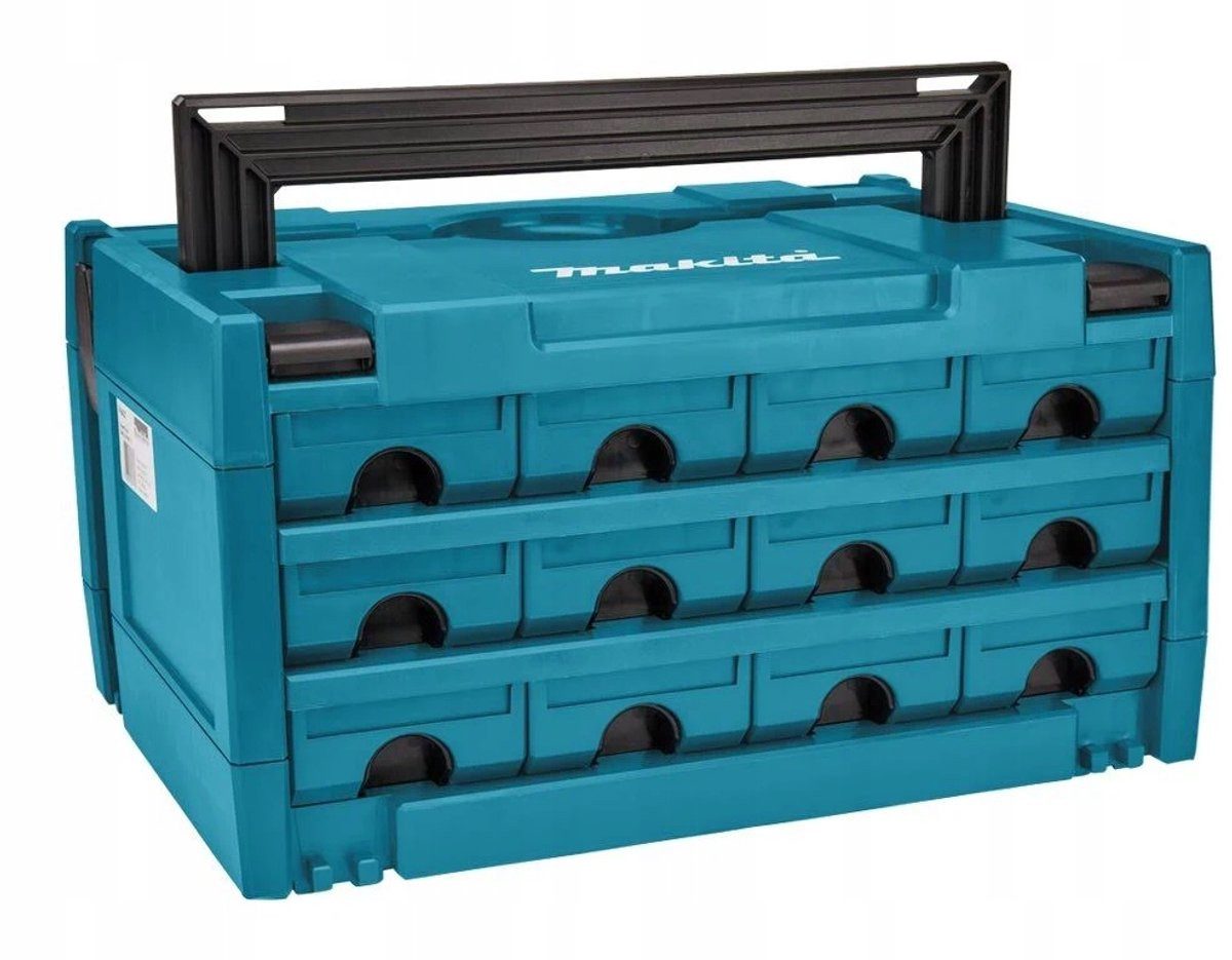 Makita Werkzeugkoffer Makstor 3-12 Koffer (1 St., 1-tlg), 12 Fächer, 12 Liter Volumen