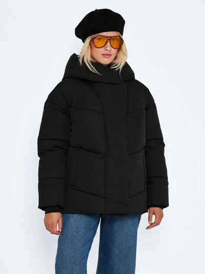 Noisy may Winterjacke »Kurze Puffer Jacke Oversized Winter Blouson mit Schal Kapuze NMTALLY« 4278 in Schwarz