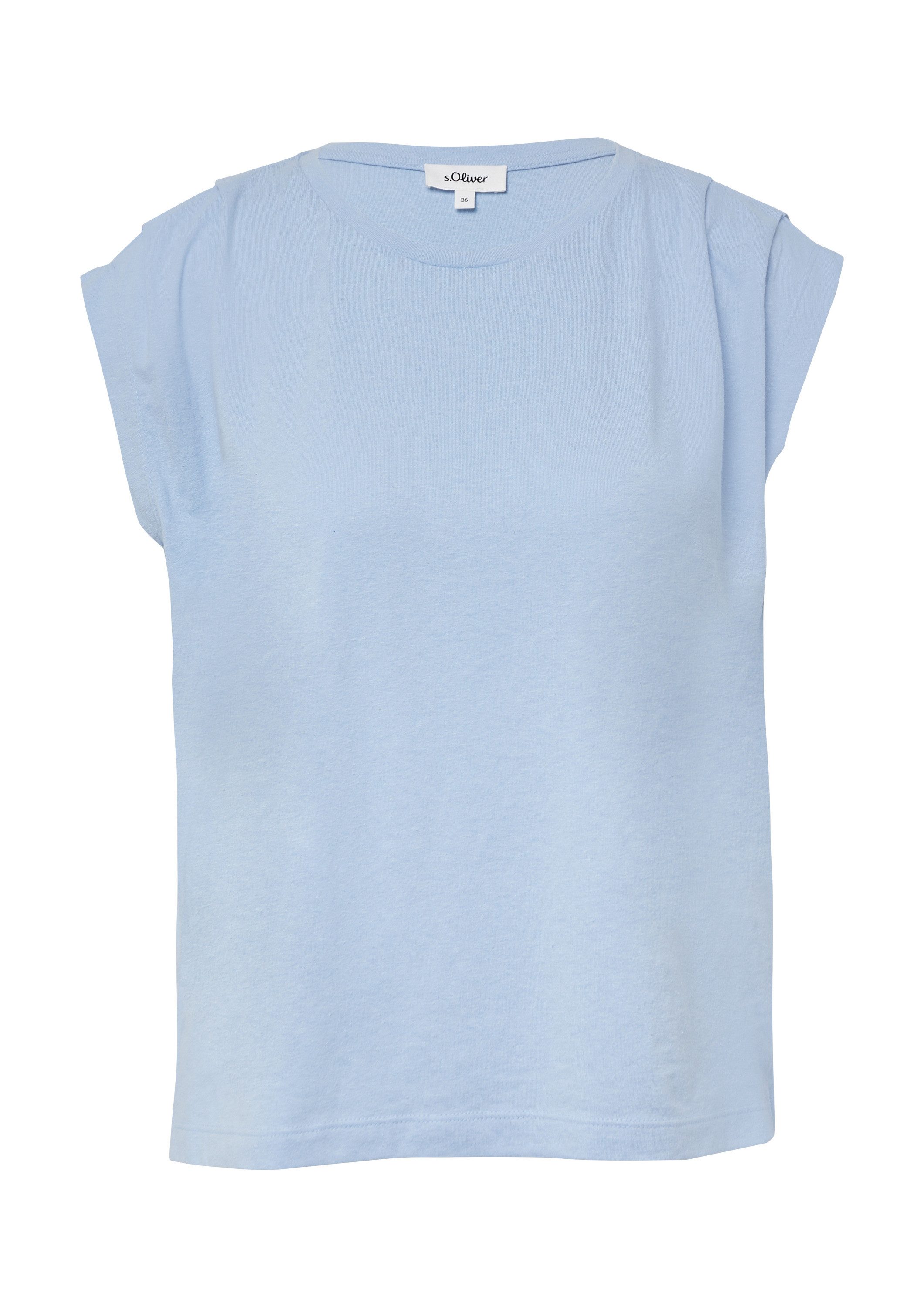 s.Oliver Kurzarmshirt T-Shirt Verkürztes T-Shirt mit günstig online kaufen