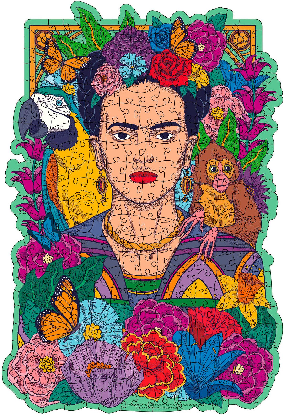 Ravensburger Puzzle Wooden, Frida Kahlo, 300 Puzzleteile, Made in Europe günstig online kaufen