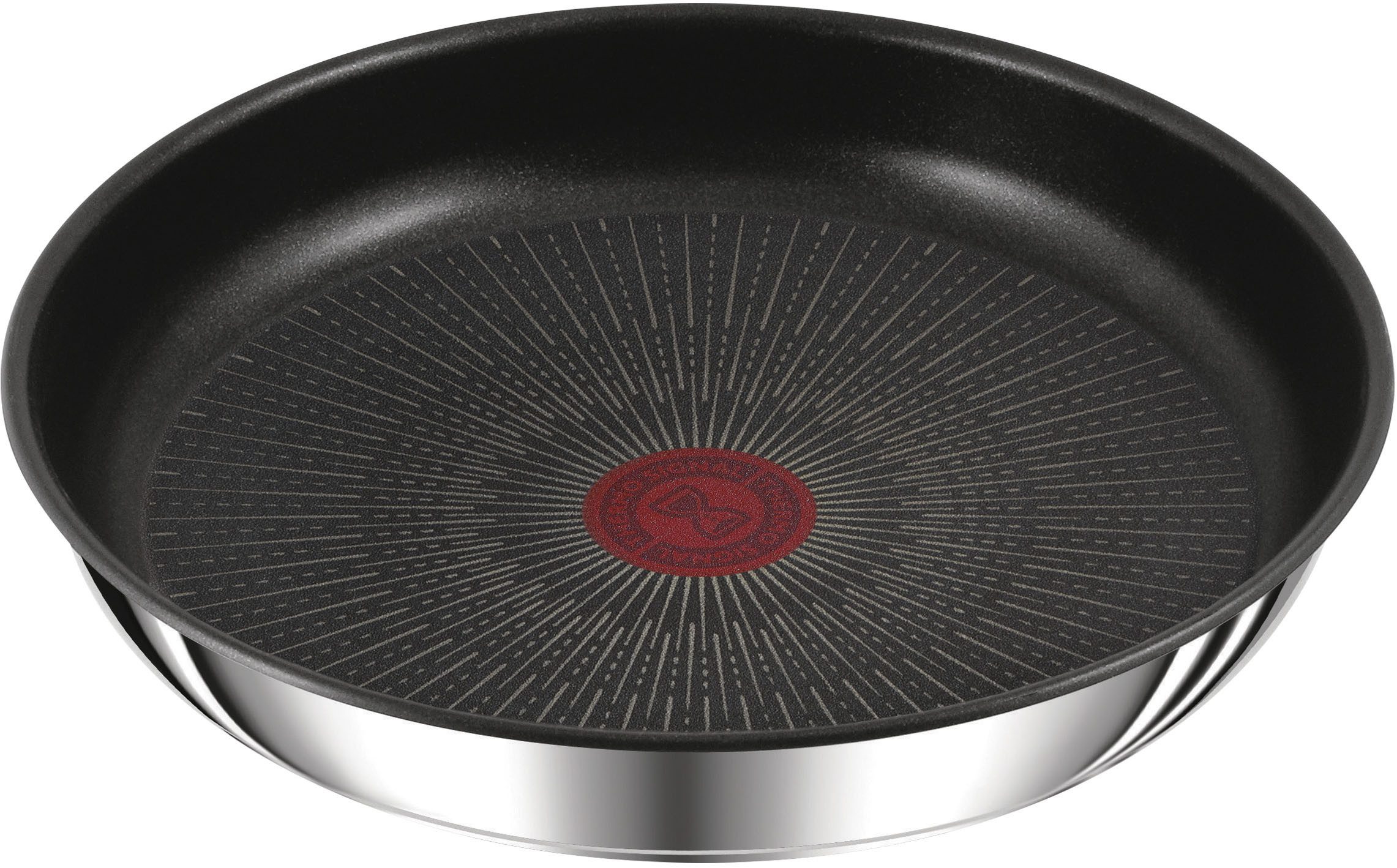 Tefal Bratpfanne Ingenio Preference, Edelstahl (1-tlg), stapelbar, Antihaftversiegelung, Thermo-Signal, 18/10-Edelstahl