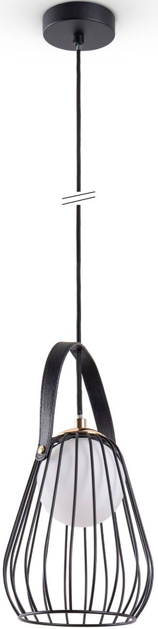 Paco Home Pendelleuchte RICARDA, ohne Leuchtmittel, Wohnzimmer Vintage G9 Käfigleuchte Esszimmer Metall Industrial