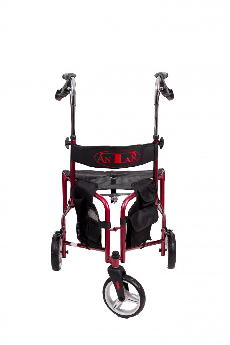 Antar Rollator Gehhilfe Gehwagen Rollator 3 Rad Leichtgewicht Laufhilfe