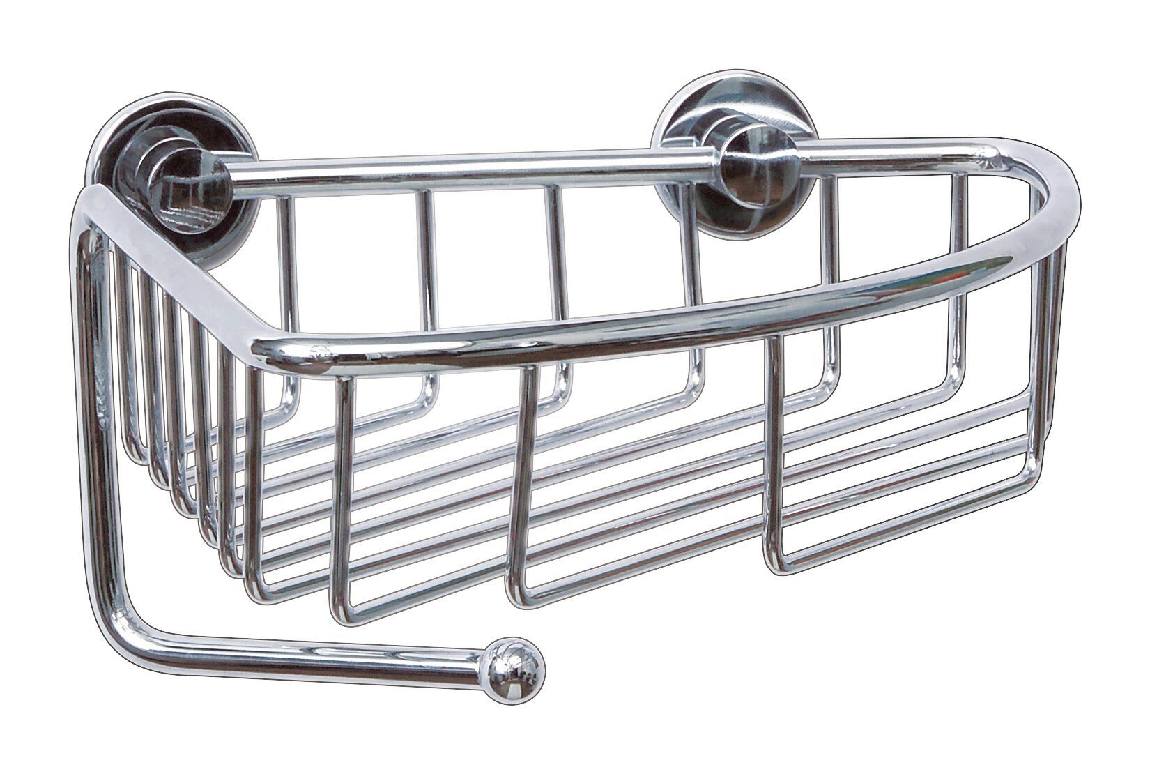 tesa Duschablage 1x tesa draad Duschablage, Komplett-Set 2-tlg., chrom 22 cm : 21 cm : 13 cm