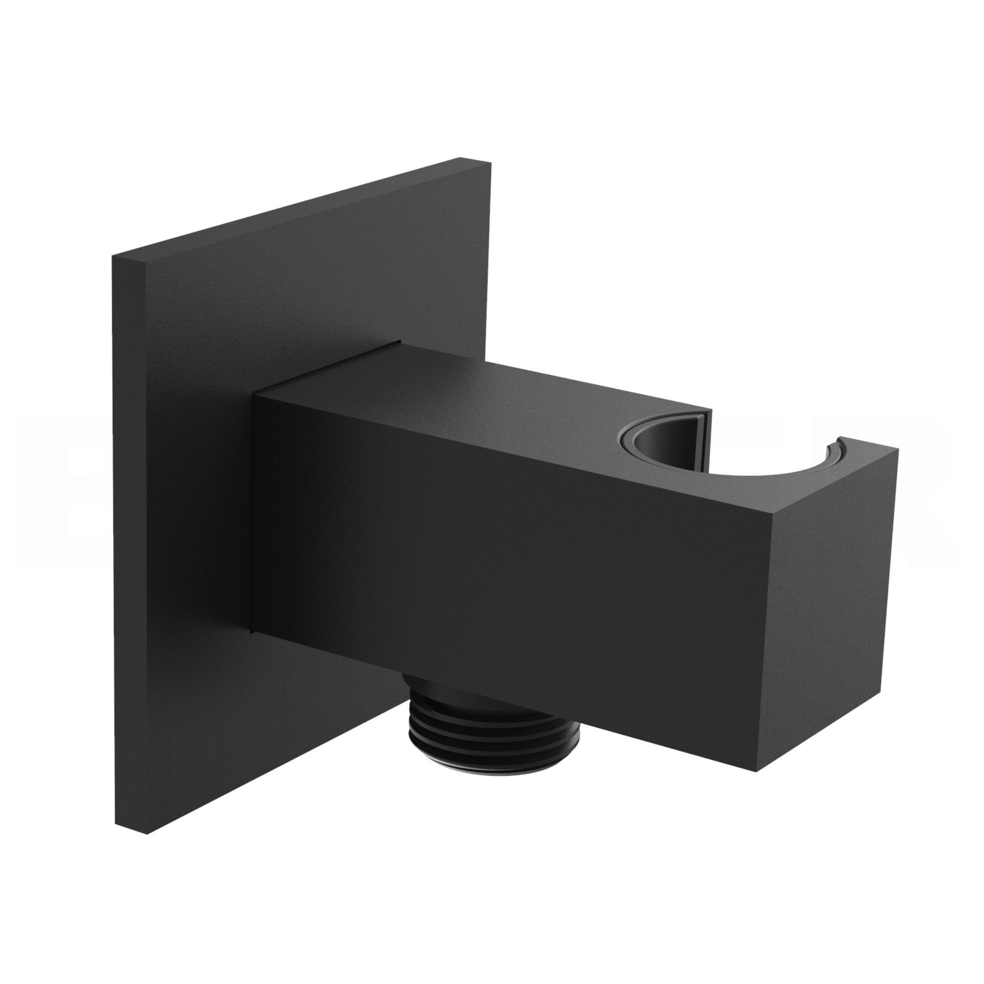 hansgrohe Duscharmatur DuoTurn E (Unterputz Duschsystem, Duschanlage, Duschset, inkl. BOFLER Brauseset, Regendusche 30x30cm, Wandarm, inkl. IBOX 2) matt schwarz, Wassersparender Duschkopf