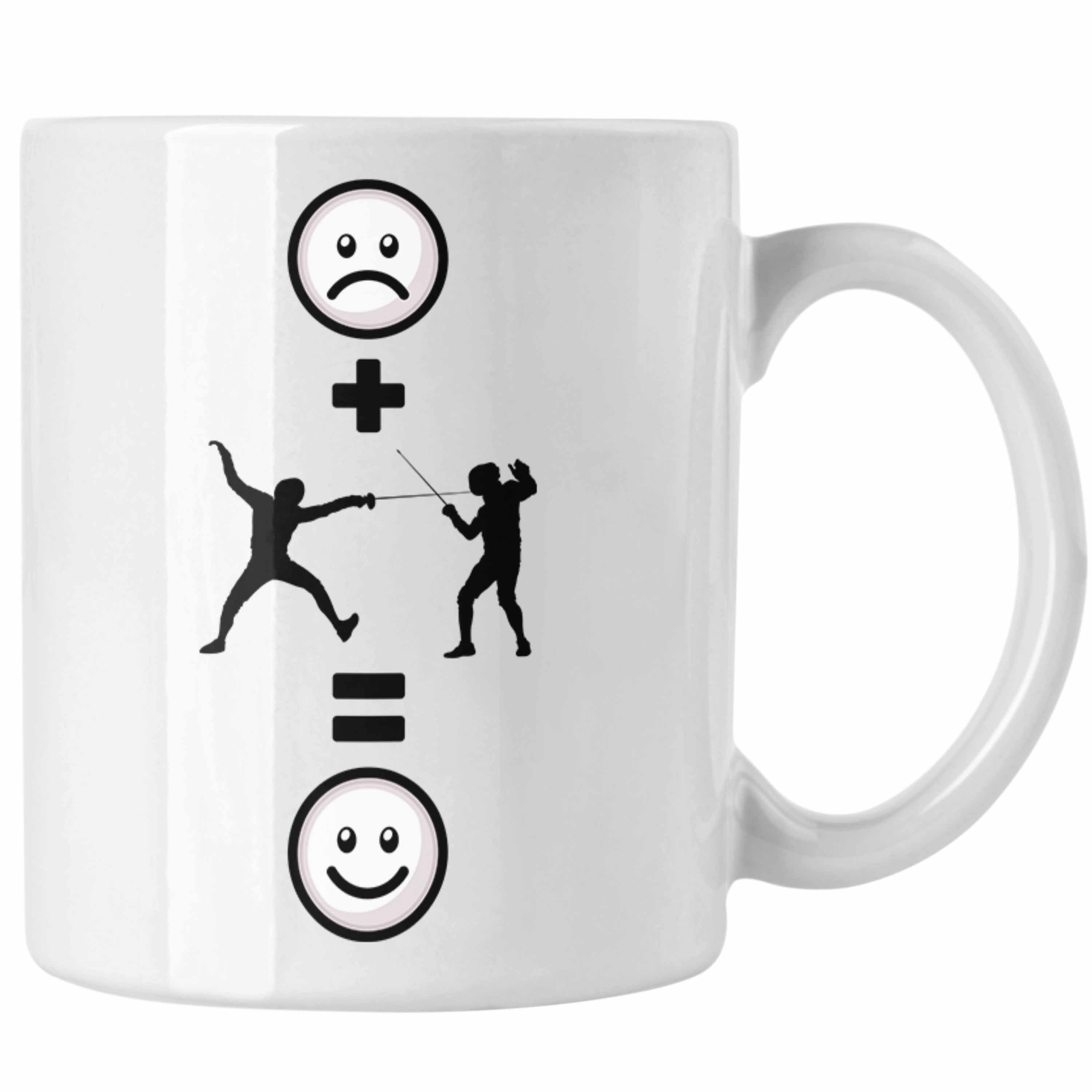 Fechten :(fechten) für Geschenk Tasse Trendation Geschenk Lustige Tasse Fechter Weiss