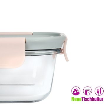 Neuetischkultur Lunchbox Lunchbox rechteckig, 300 ml Glas/Kunststoff, Kunststoff, Glas, (1-tlg., 1 Lunchbox)
