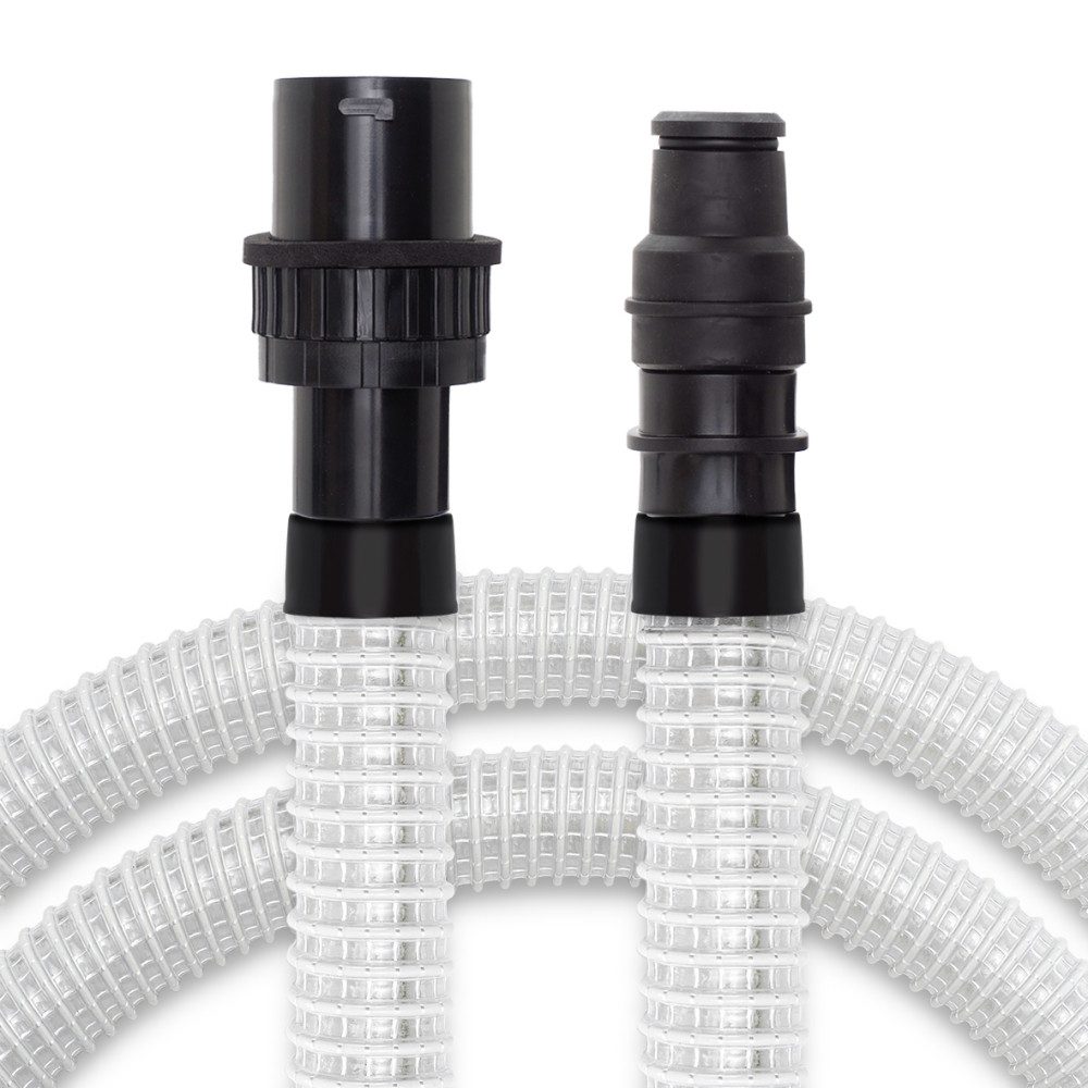 PRIMEBAG Staubsaugerschlauch 5 Meter Gewebeschlauch Transparent kompatibel zu Bosch GAS 12-40 MA, G