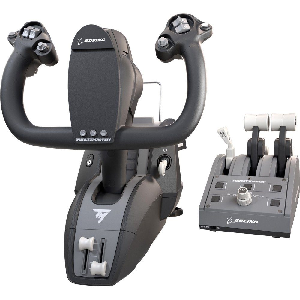 Thrustmaster TCA Yoke Pack Boeing Edition Set - Steuerhorn & Gasregler - grau Simulations-Controller