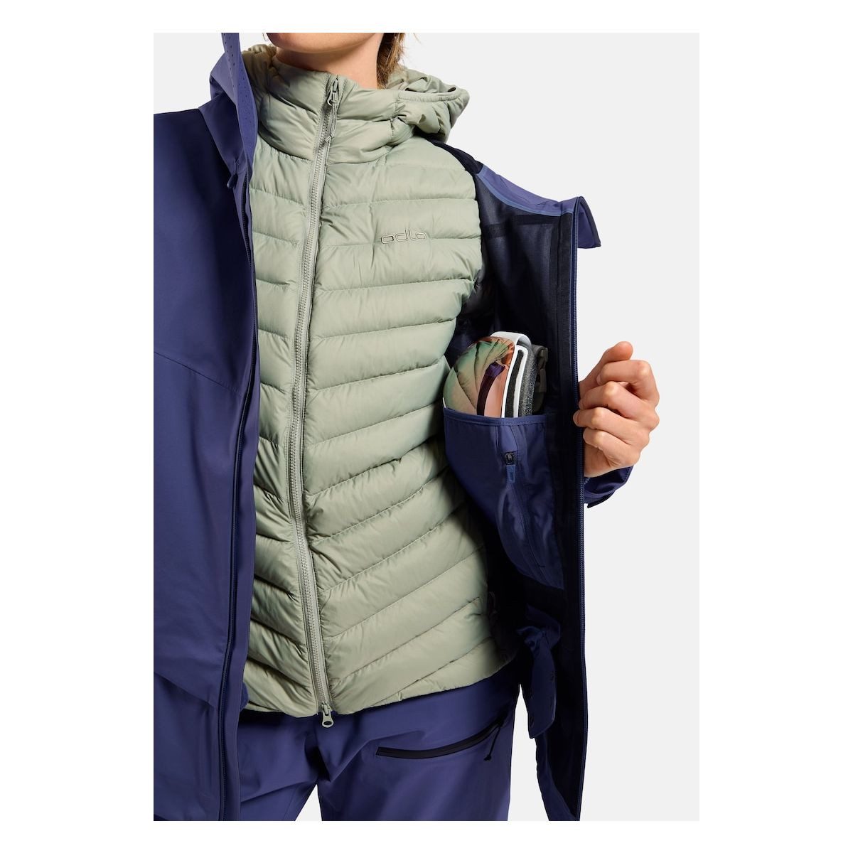 Odlo Outdoorjacke X-alp 3L Schützt effektiv vor Regen und Wind, bietet Vielseitigkeit und