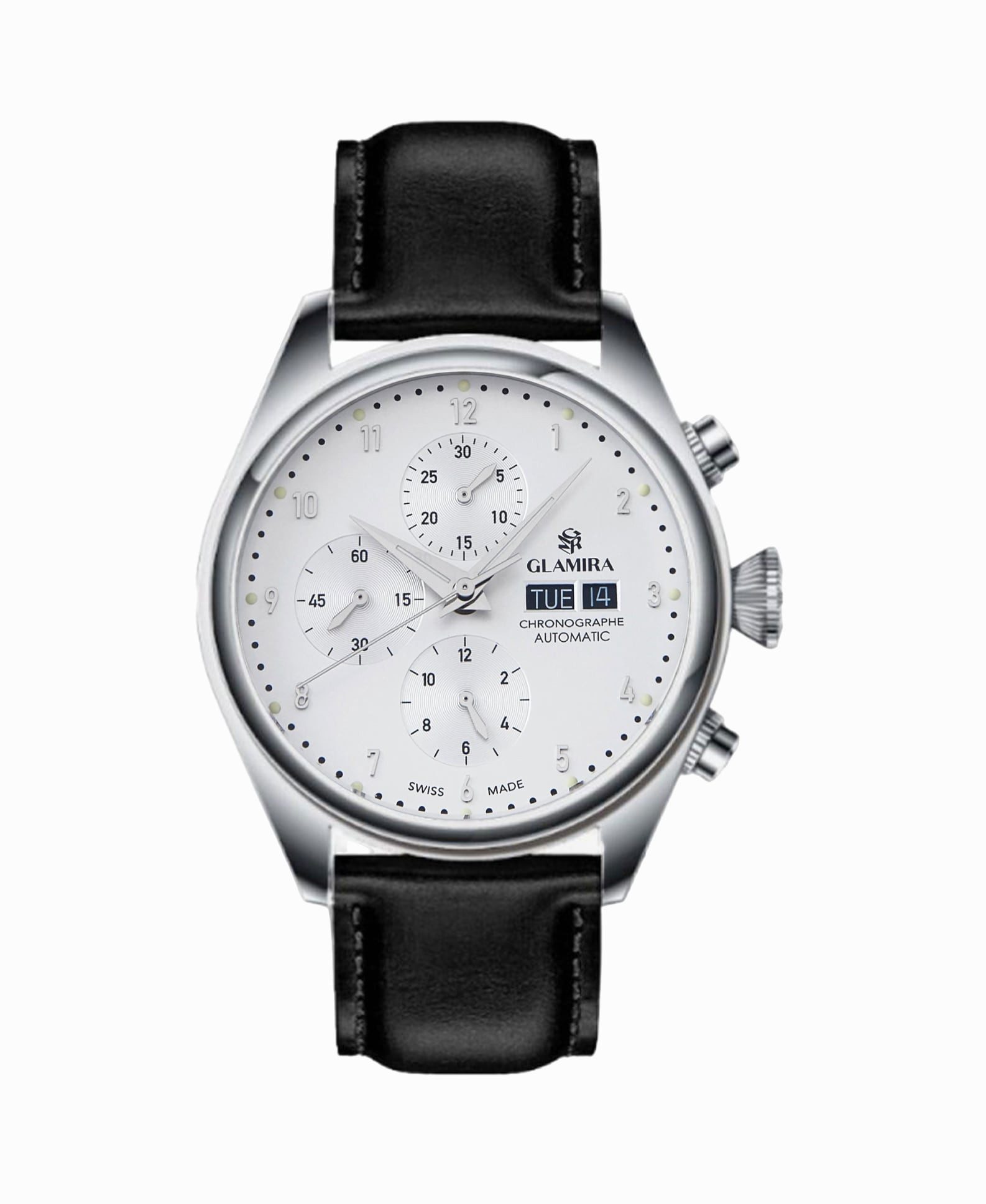 GLAMIRA Luxusuhr GLAMIRA Tireon Automatikuhr Weiß Tireon, (1-tlg), Automatik