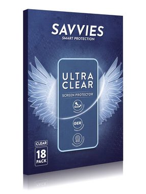 Savvies Schutzfolie für Navitel T700 3G, Displayschutzfolie, 18 Stück, Folie klar