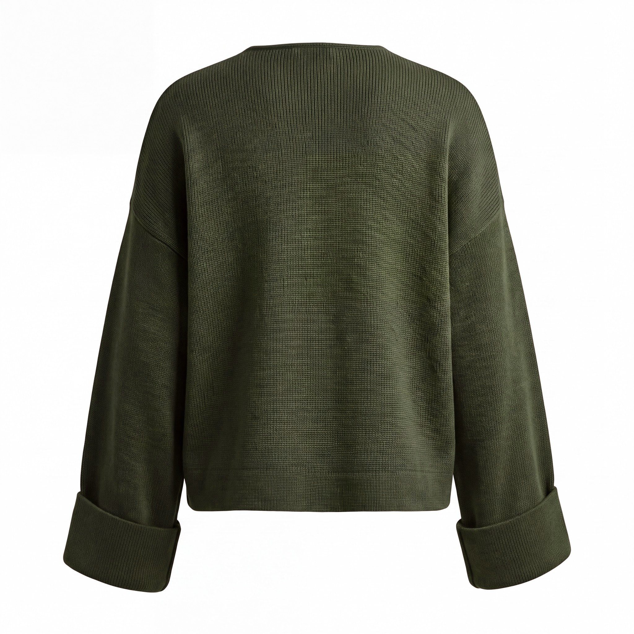 OriginalYou Strickjacke Damen Strick Cardigan Frog-Verschluss weicher Feinstrick festgenähter weiter Ärmelumschlag, One Size 36-40 – Bild 2 von 2
