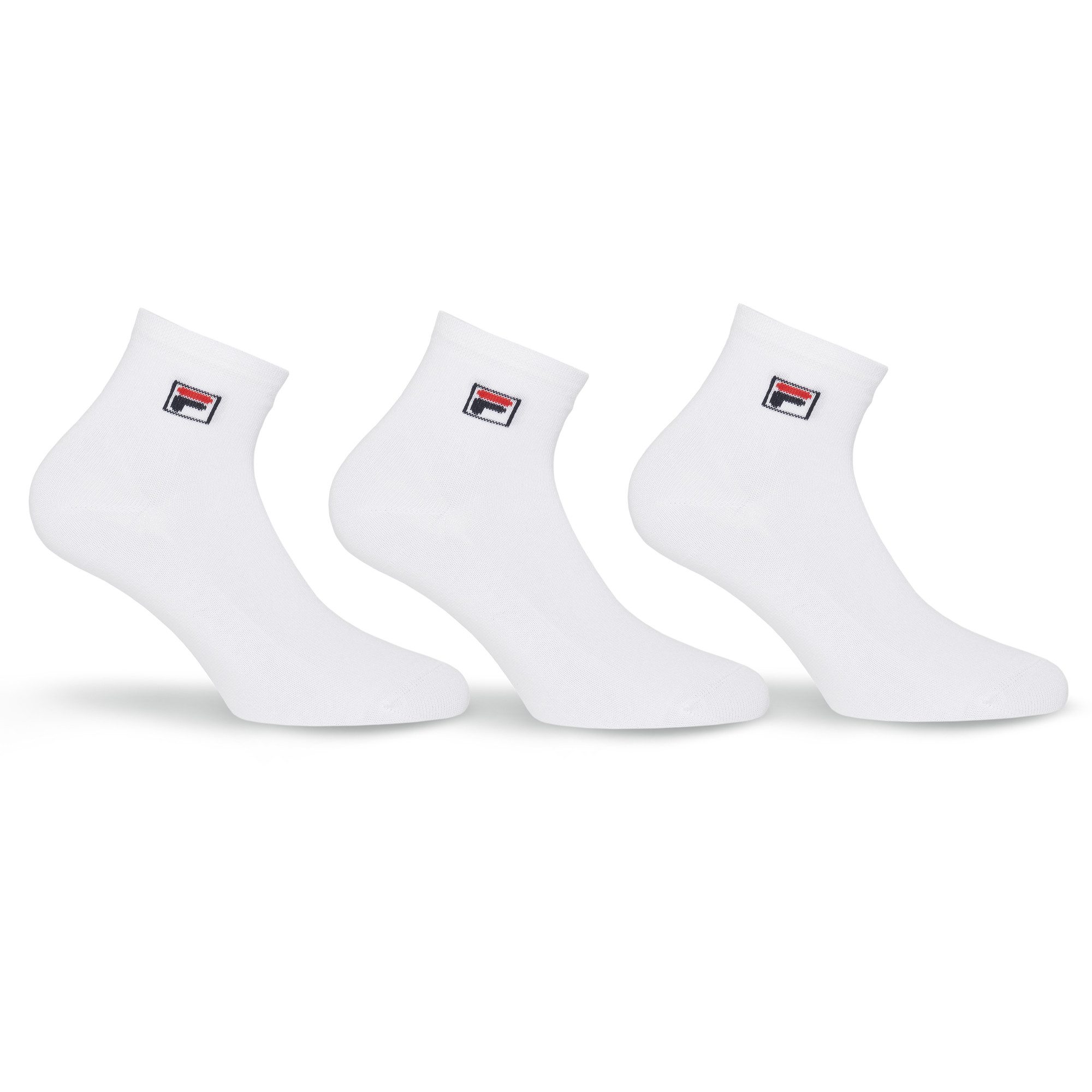 Fila Kurzsocken UNISEX QUARTER PLAIN SOCKS (3-Paar) mit eingestrickem Logo