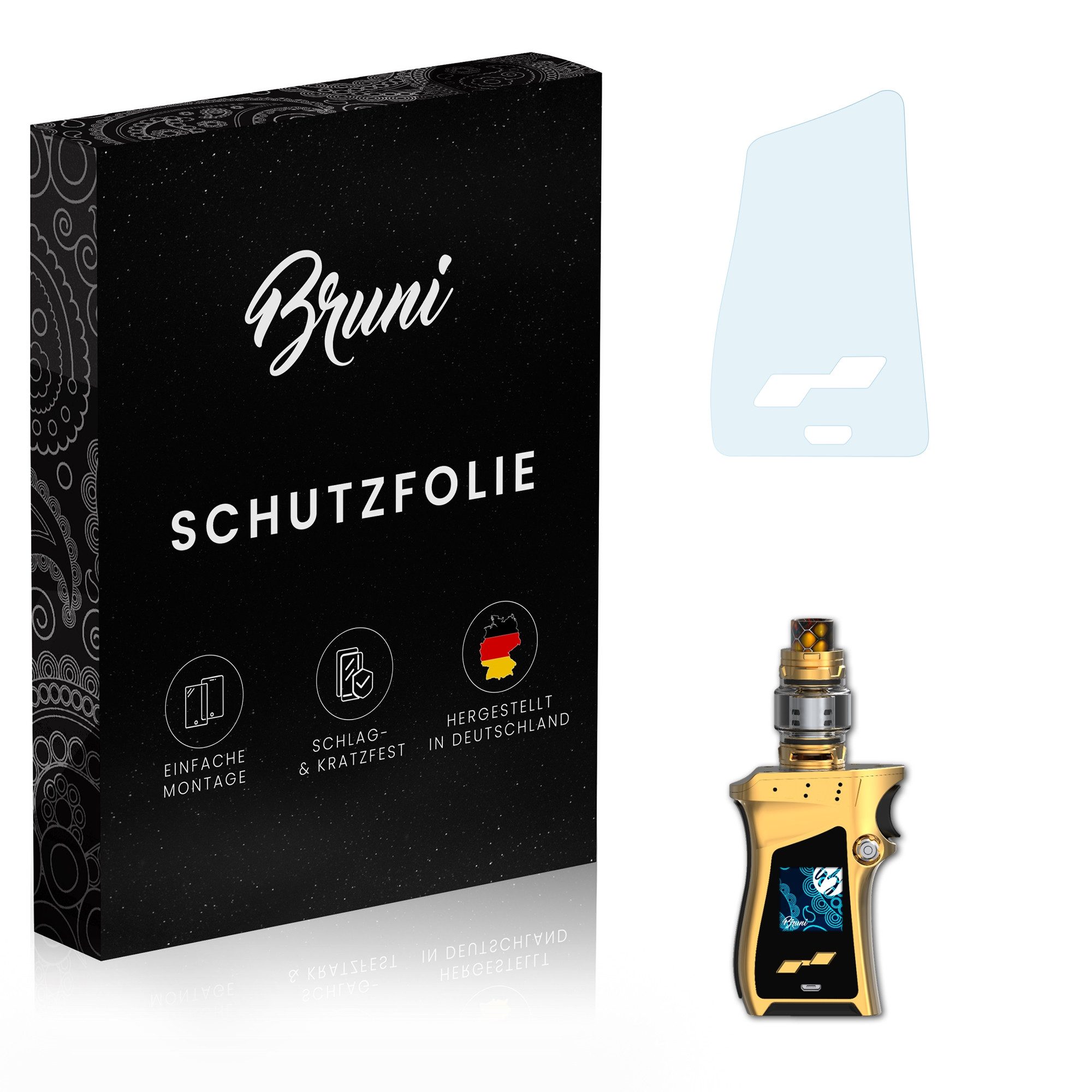 Bruni Schutzfolie für Smok Mag Kit Left Handed, (2 Folien), praktisch unsichtbar