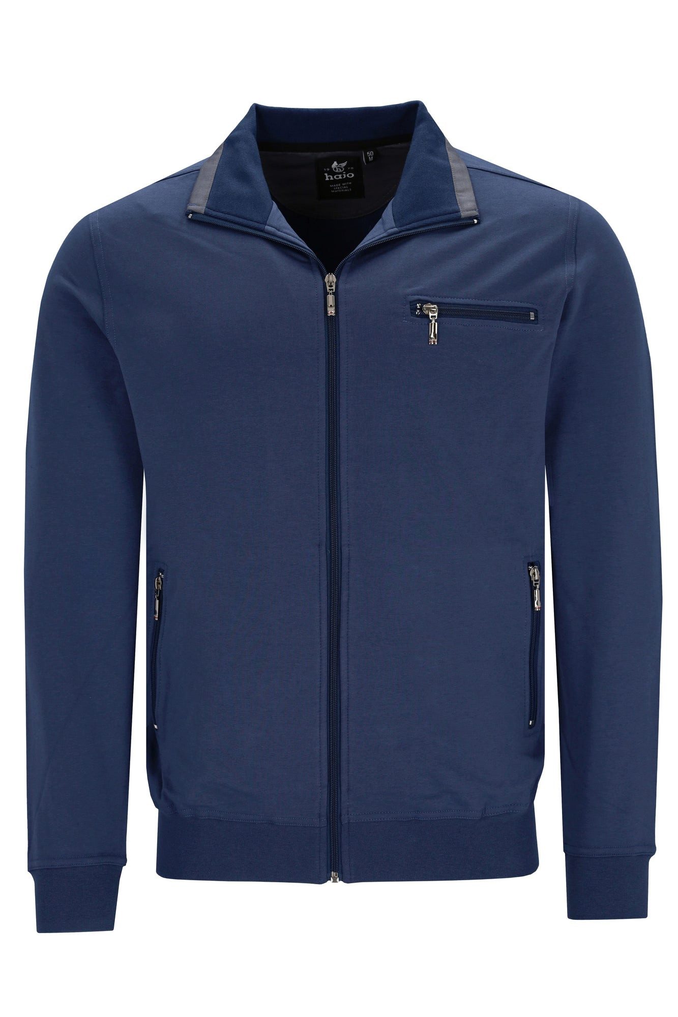 Hajo Sweatjacke Basic-Sweatjacke mit Elasthan