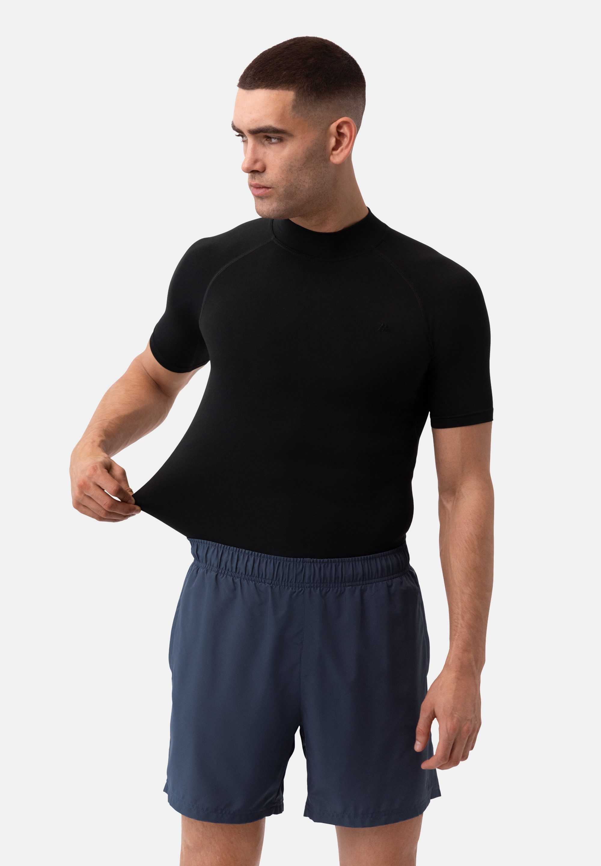 DANISH ENDURANCE Businessshirt Compression SS (2-St) Herren Kompressions-Kurzarm, Atmungsaktiv & Schnelltrocknend