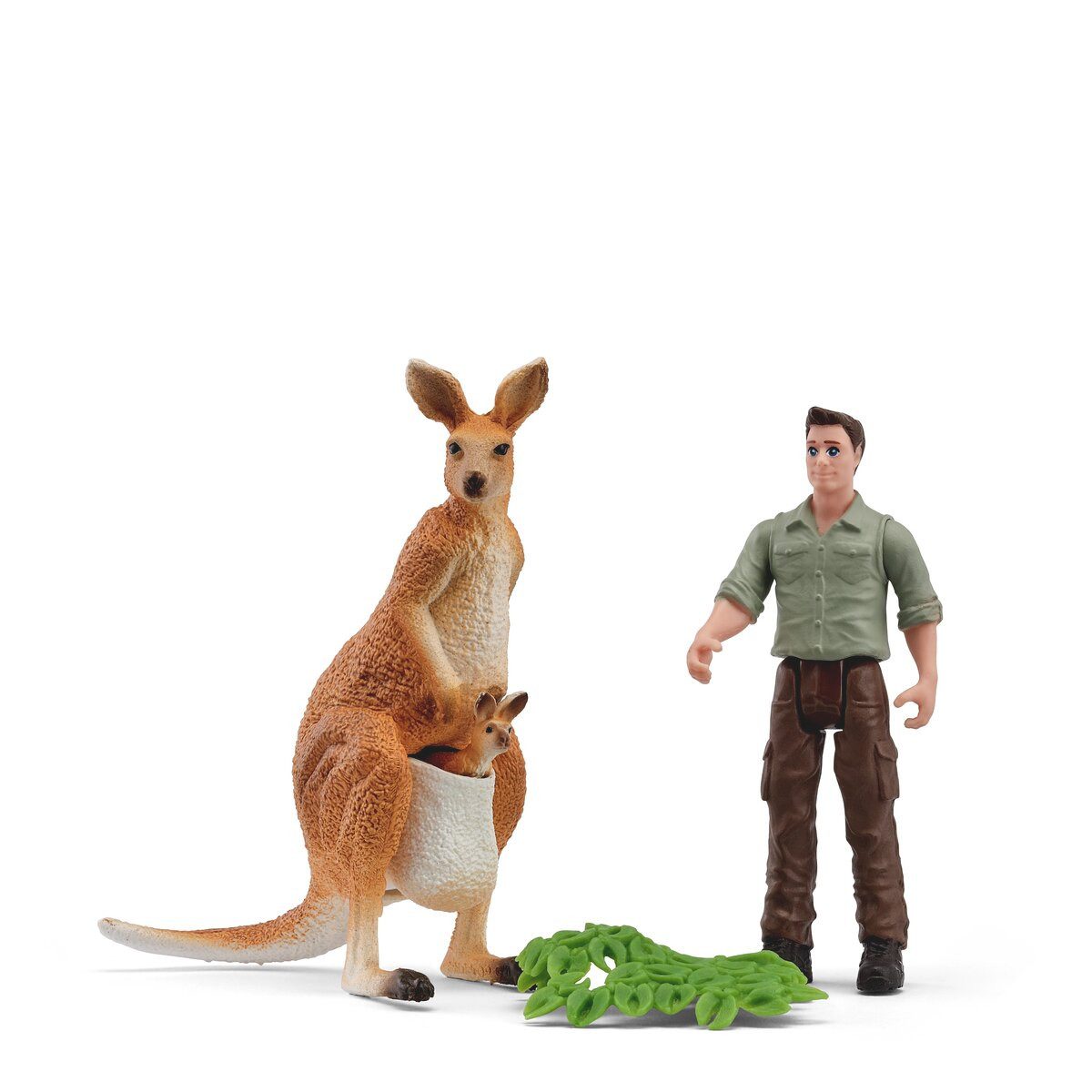Schleich® Spielwelt POCKET SET, Känguru-Tour mit dem Ranger (81540), (4-tlg)