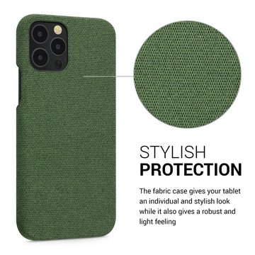 kwmobile Handyhülle Hülle für Apple iPhone 12 / 12 Pro, Stoff Cover Case im Design