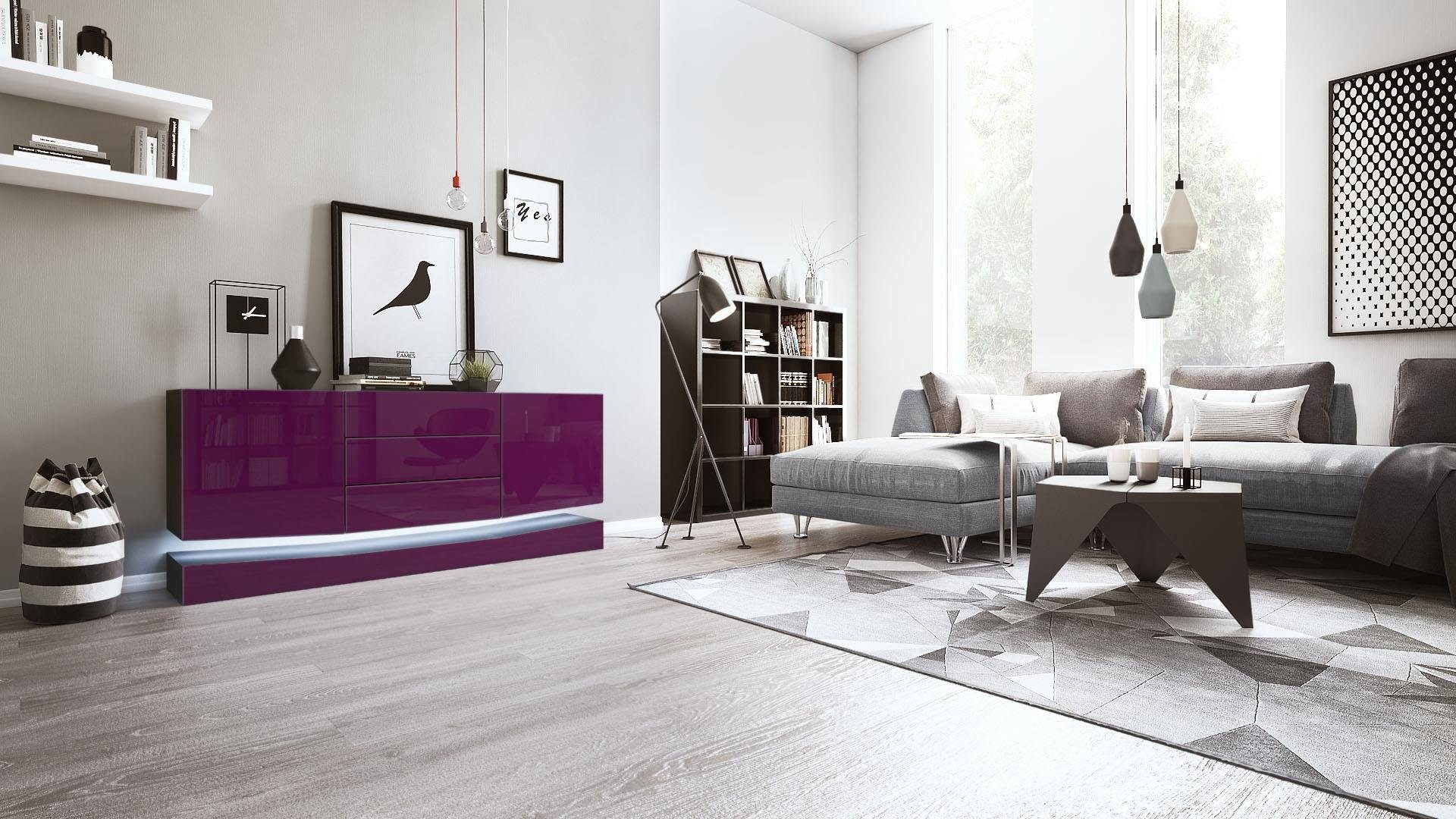 Vladon Sideboard City (Kommode mit 2 günstig online kaufen