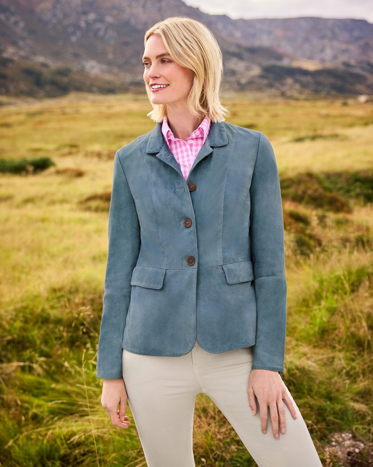 Reitmayer Trachtenjacke Lederjacke mit Stehkragen