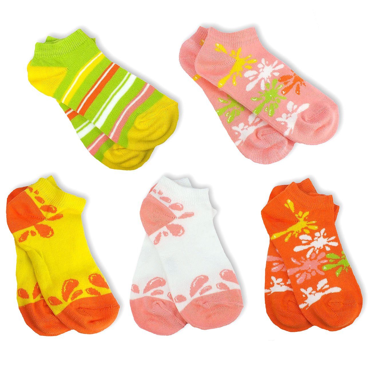 Sneakersocken 5 gelb Kinder s.Oliver Sneakersocken, Kindersocken (Set, & Jungen Sneaker-Socken, S24128 5-Paar, 80 Paar) Mädchen,