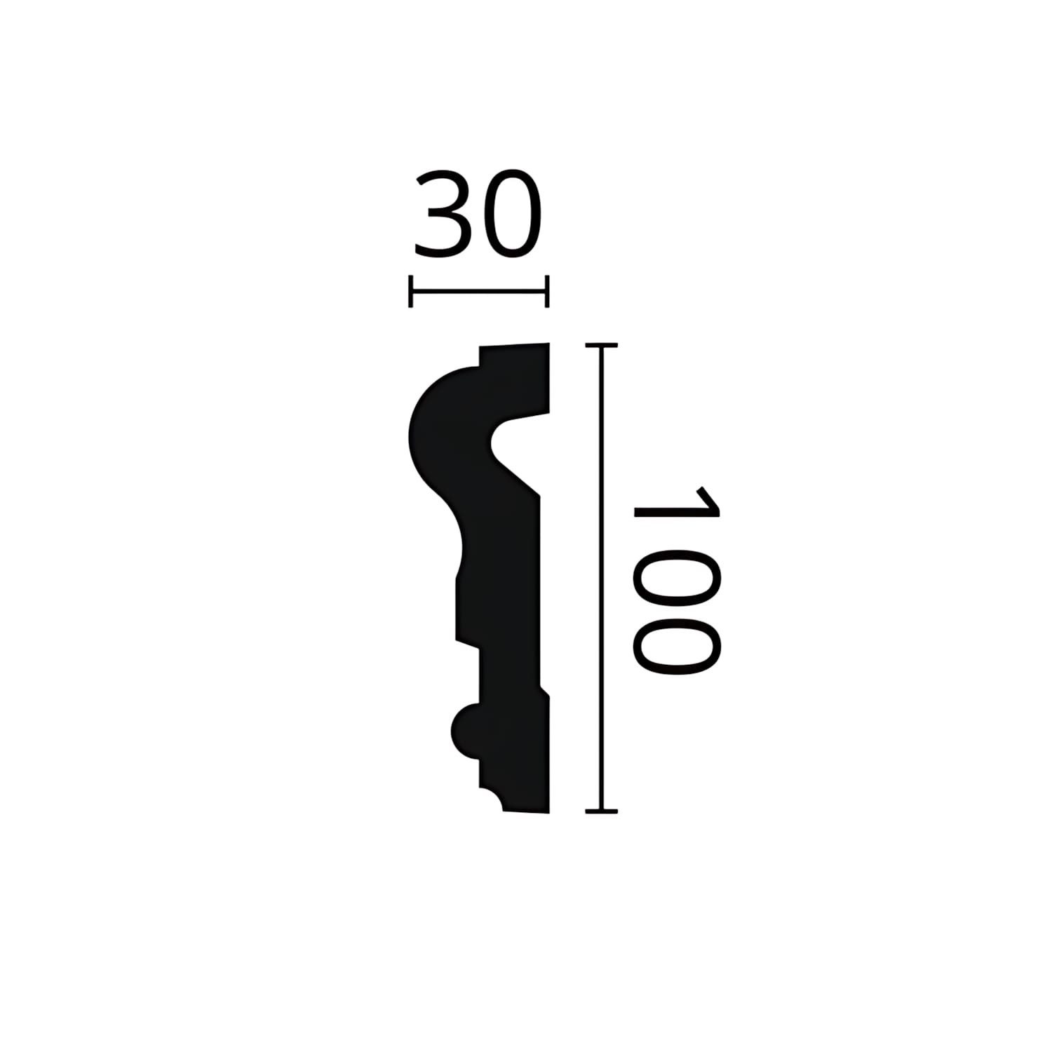 NOËL & MARQUET by nmc Zierleiste NMC MA16 Türumrandung Fassadenstuck Fensterumrandung Fassadenprofil 2m, kleben, Polyurethan Hartschaum, Türumrandung, 1-St., Türumrandung, Fassadenstuck Fensterumrandung Fassadenprofil Modern weiß vorgrundiert