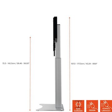 Celexon Expert Display-Ständer Adjust-4286PS - 70cm Hub TV-Wandhalterung, (bis 86 Zoll, elektrisch höhenverstellbar, max VESA 800 x 600, schwarz/silber)