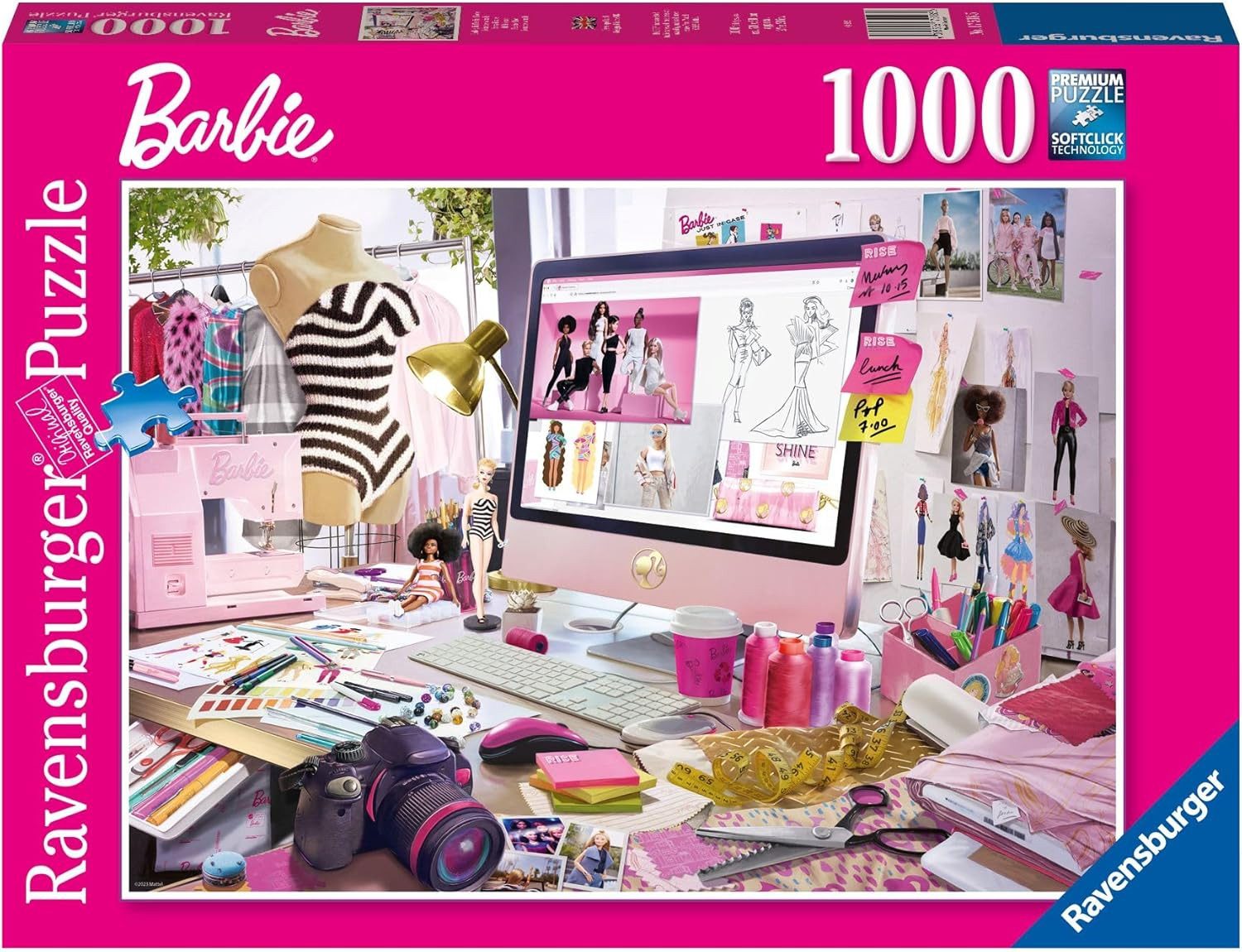 Ravensburger Spiel Ravensburger Puzzle Barbie Modedesignerin 1000 Teile