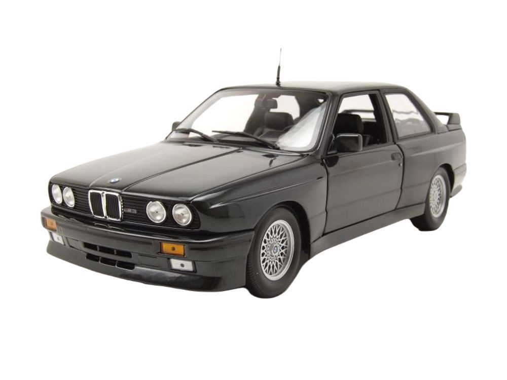 Modellauto BMW M3 E30 1987 schwarz metallic