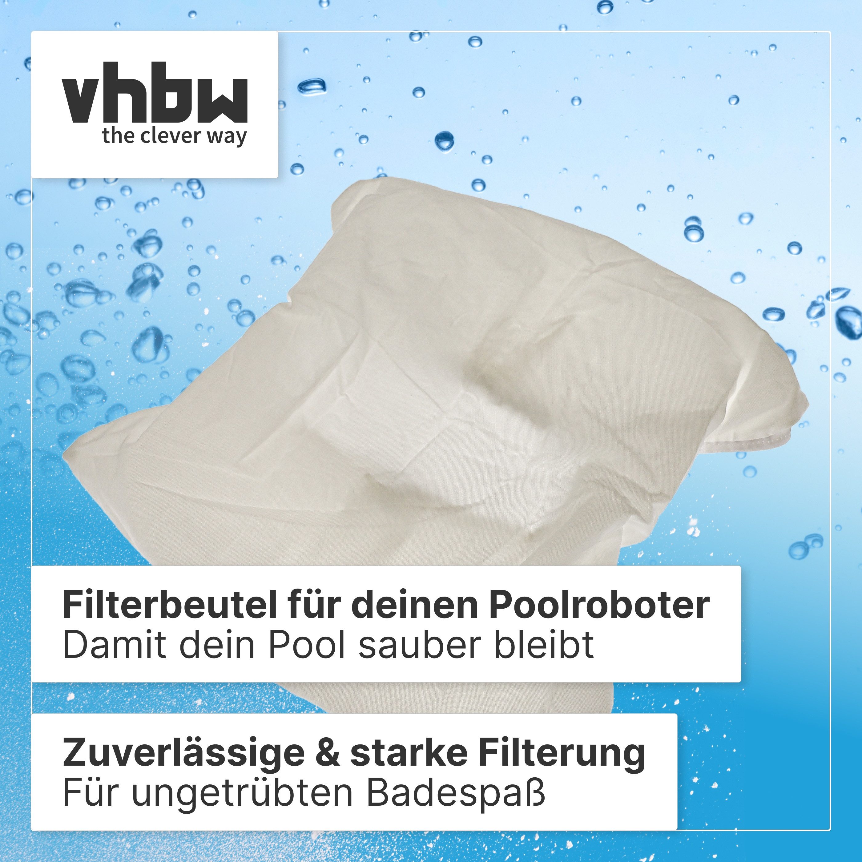 vhbw Ersatzfilter passend für Dolphin Maxi 2.0, Tiberius, Superkleen, Mega, Sprite C, Zubehör für Dolphin Maxi 2.0 Tiberius Superkleen Mega Sprite C Sprite RC
