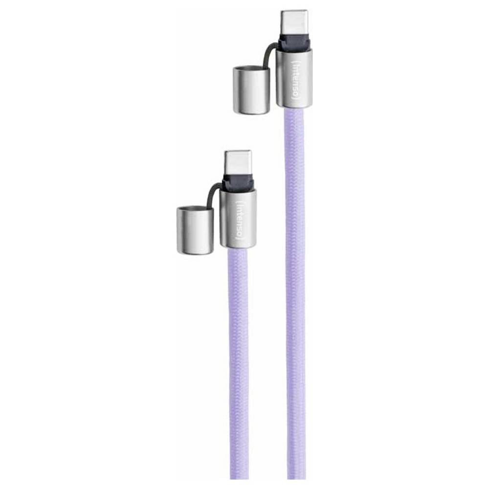 Intenso USB-C® Kabel USB 2.0 USB-C® Stecker, USB-C® Stecker 1.65 m Lila USB-Kabel