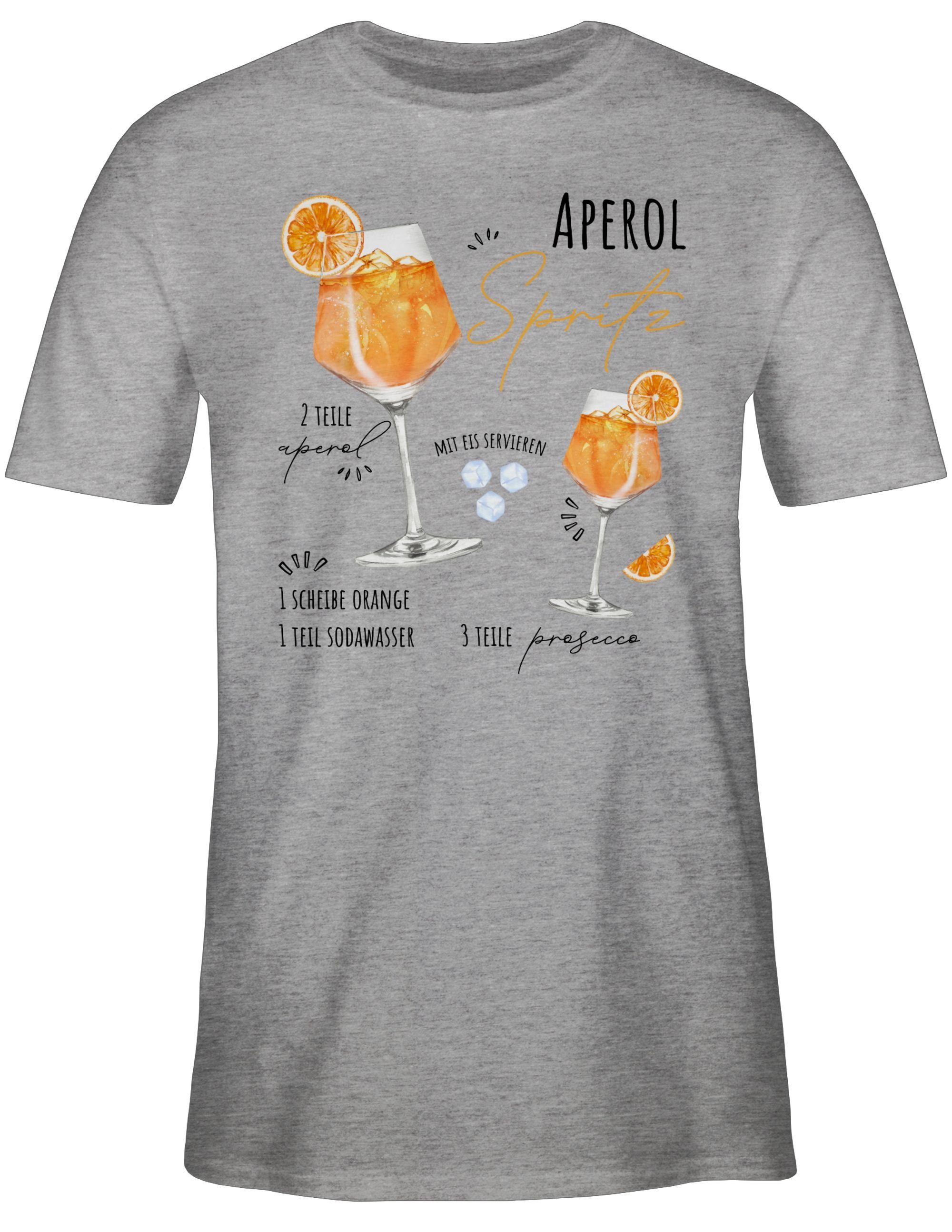 Shirtracer T-Shirt Aperol Spritz Rezept I günstig online kaufen