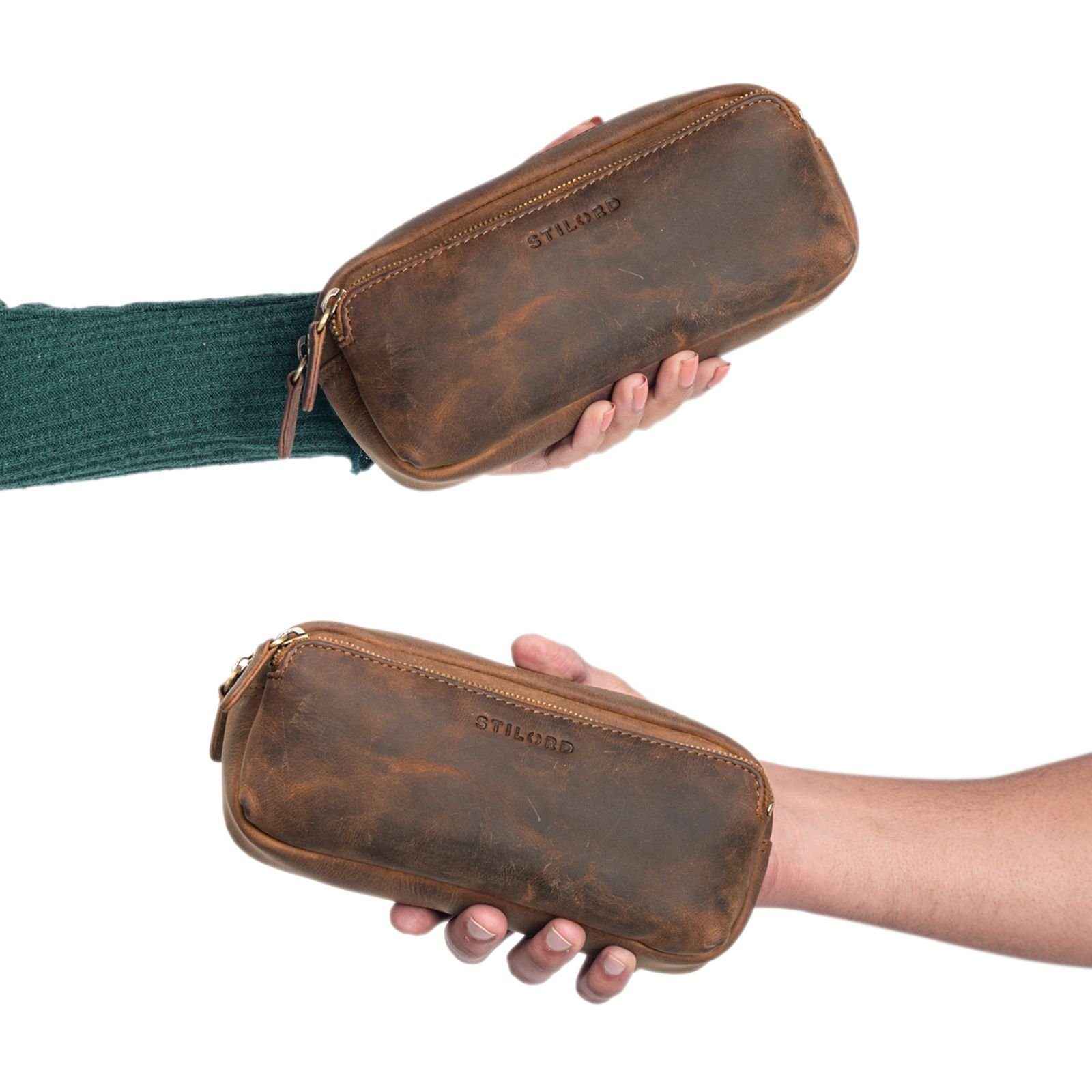 STILORD Etui "Melissa" Federmäppchen Leder Groß günstig online kaufen