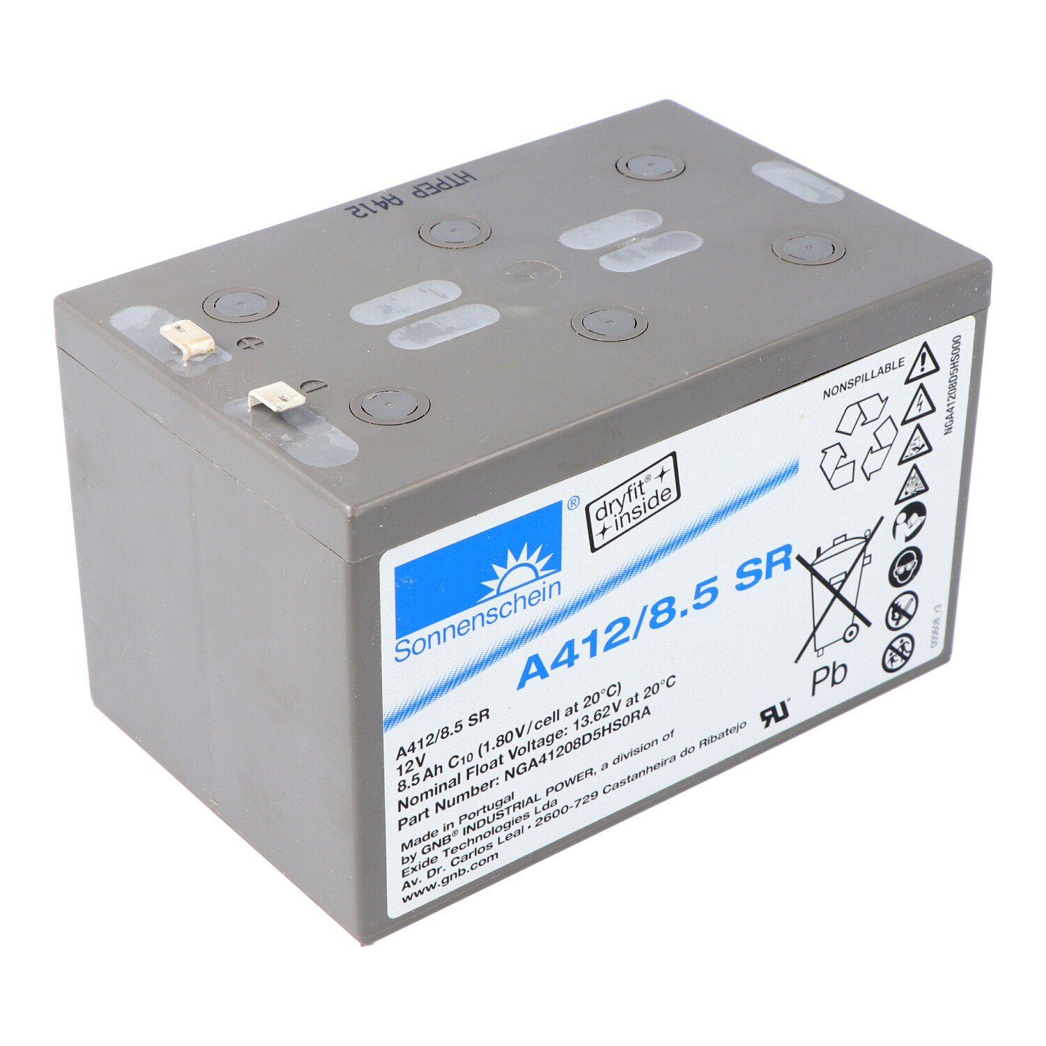 Exide Sonnenschein Dryfit A412/8.5 SR Blei Akku PB 12Volt 8,5Ah Akku 5500 mAh (12,0 V)