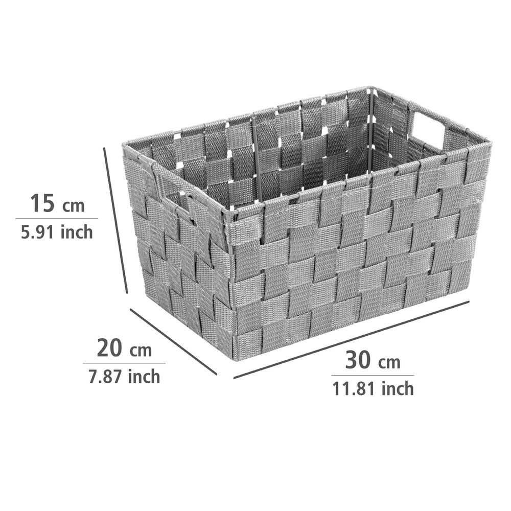 WENKO Aufbewahrungskorb weiß weiß