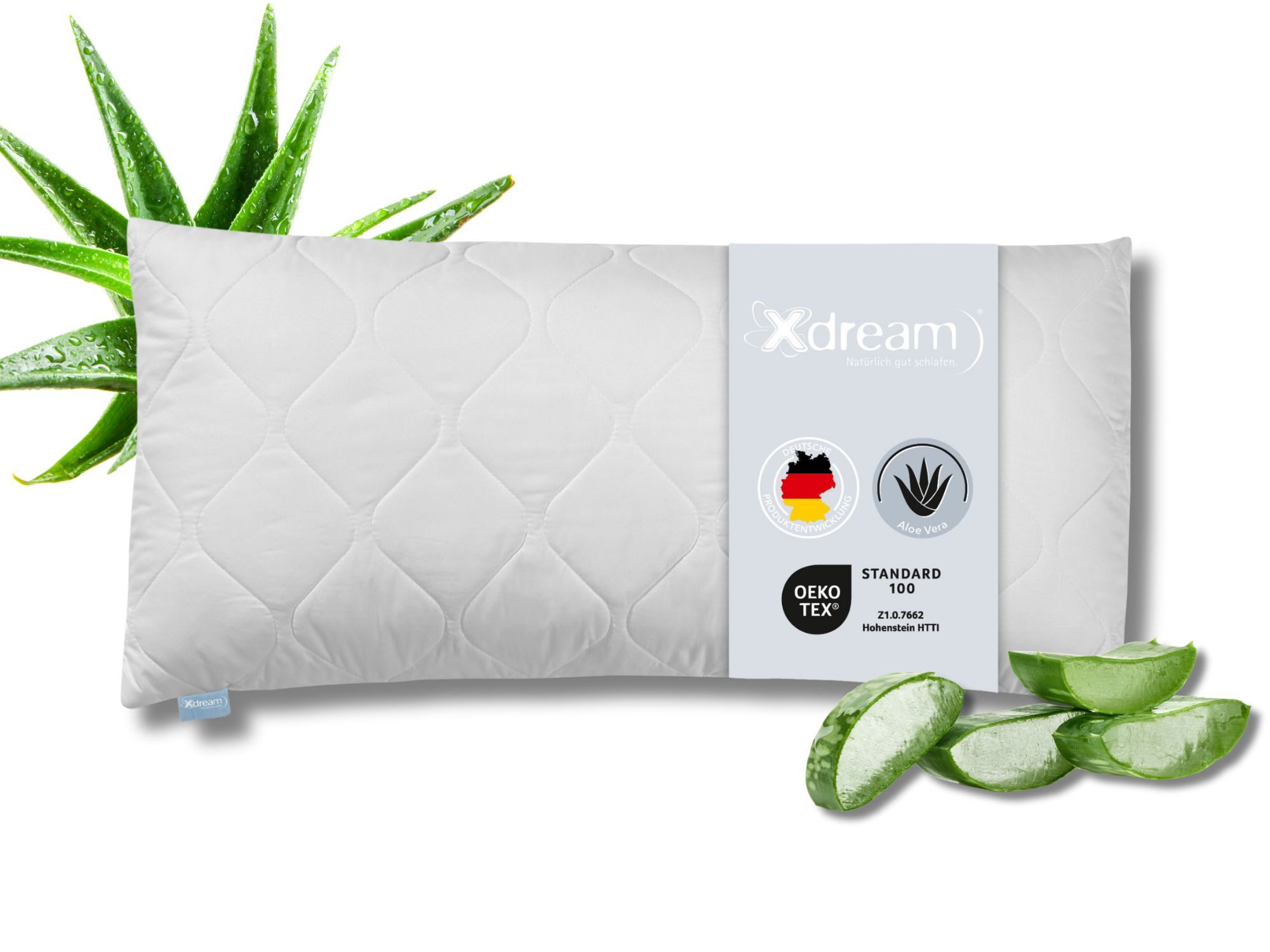 XDREAM Kopfkissen Aloe Vera Kissen, hautfreundlich, günstig online kaufen