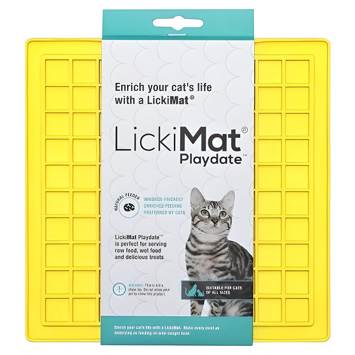 LickiMat Antischlingnapf Playdate Cat yellow