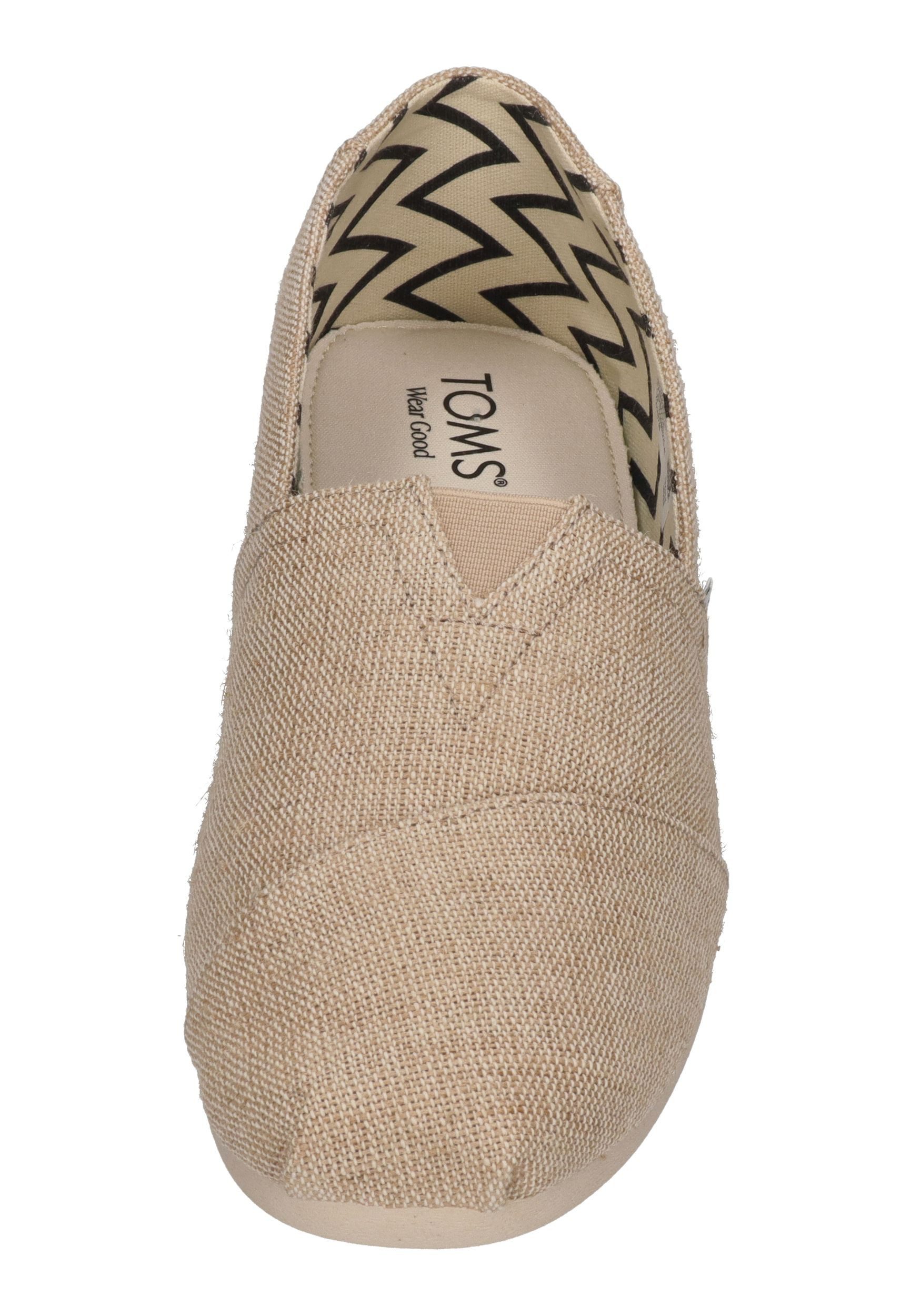 TOMS ALPARGATA 10018736 Espadrille Natural Undyed Heritage Canvas