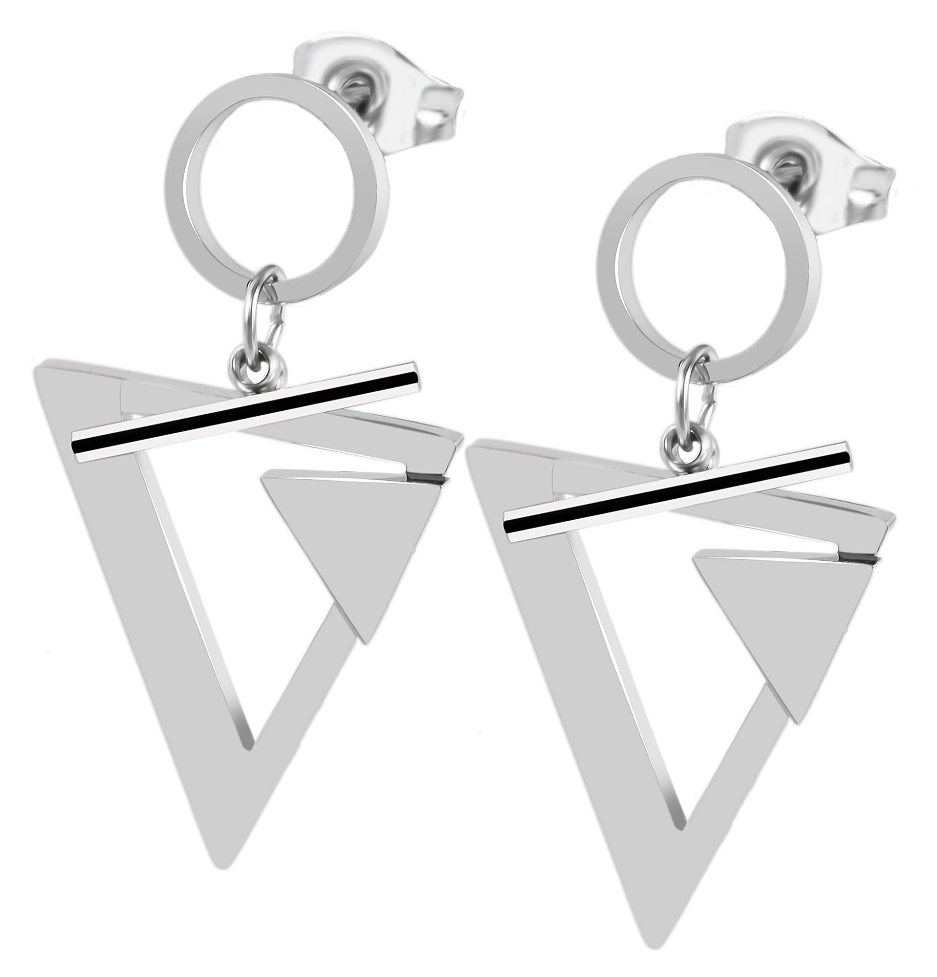 AKZENT Ohrring-Set Jenessa Ohrstecker Ohrringe Edelstahl silber Damen wasse günstig online kaufen