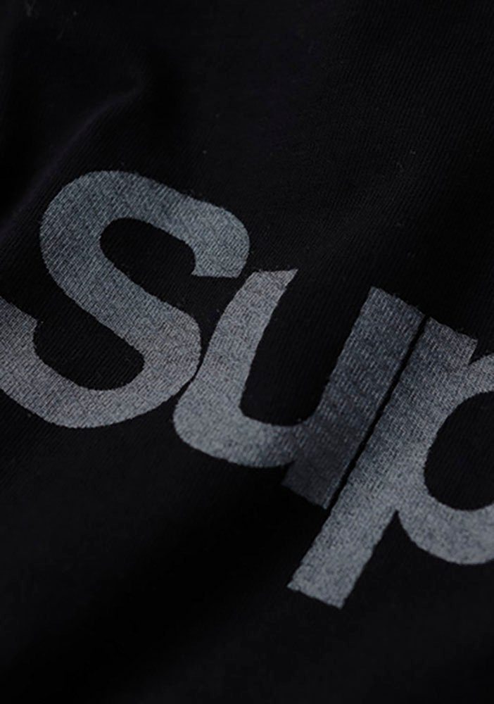 Black T-Shirt Superdry FITTED CITY LOGO TEE CORE