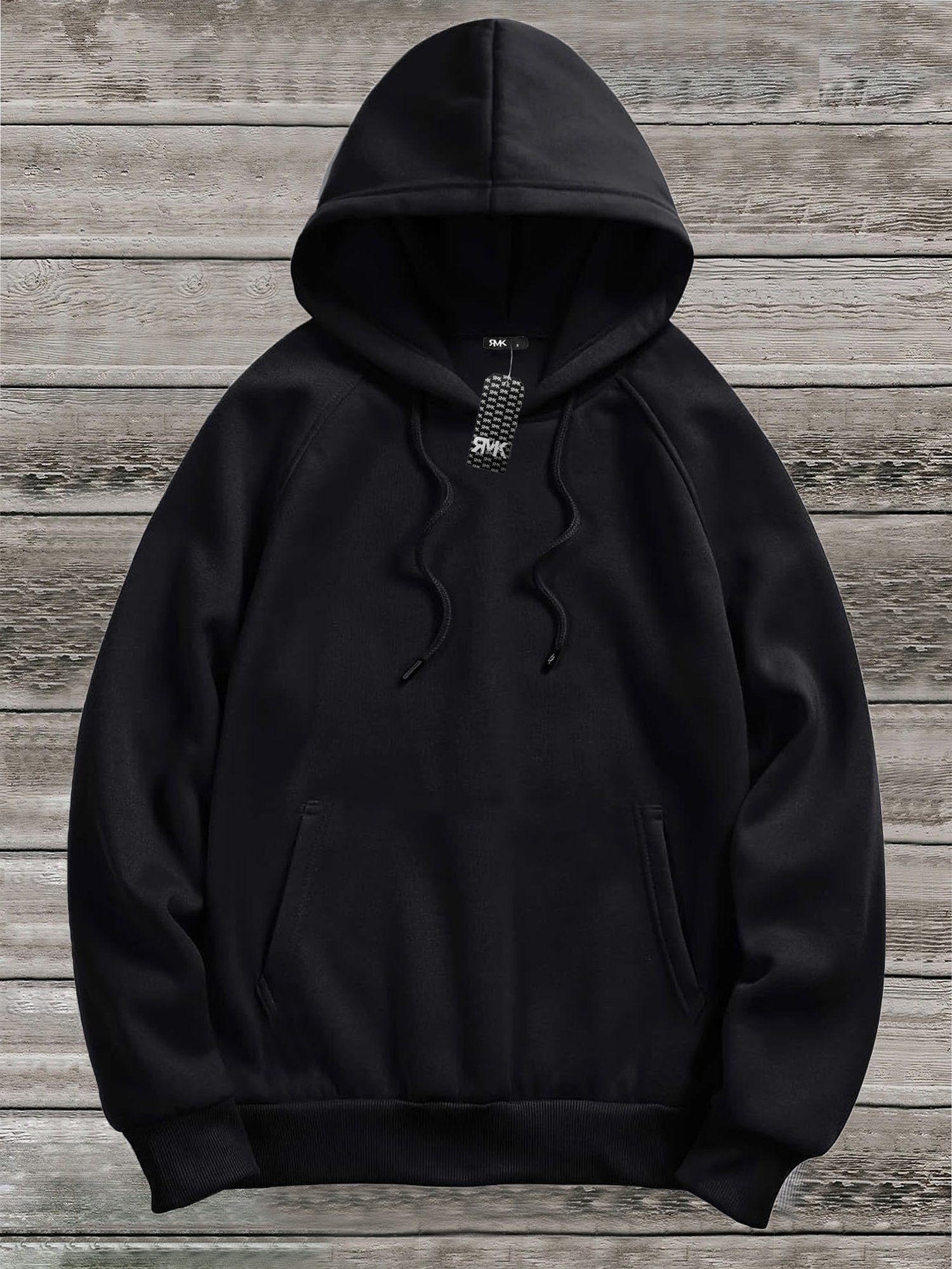 RMK Hoodie Damen Pullover Basic Pulli Kapuzenpullover Seitentaschen Hund Me günstig online kaufen