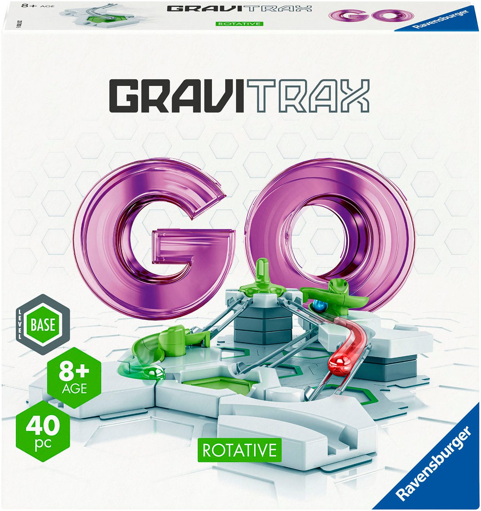 Ravensburger Kugelbahn-Bausatz GraviTrax BASE, GO Rotative, Made in Europe