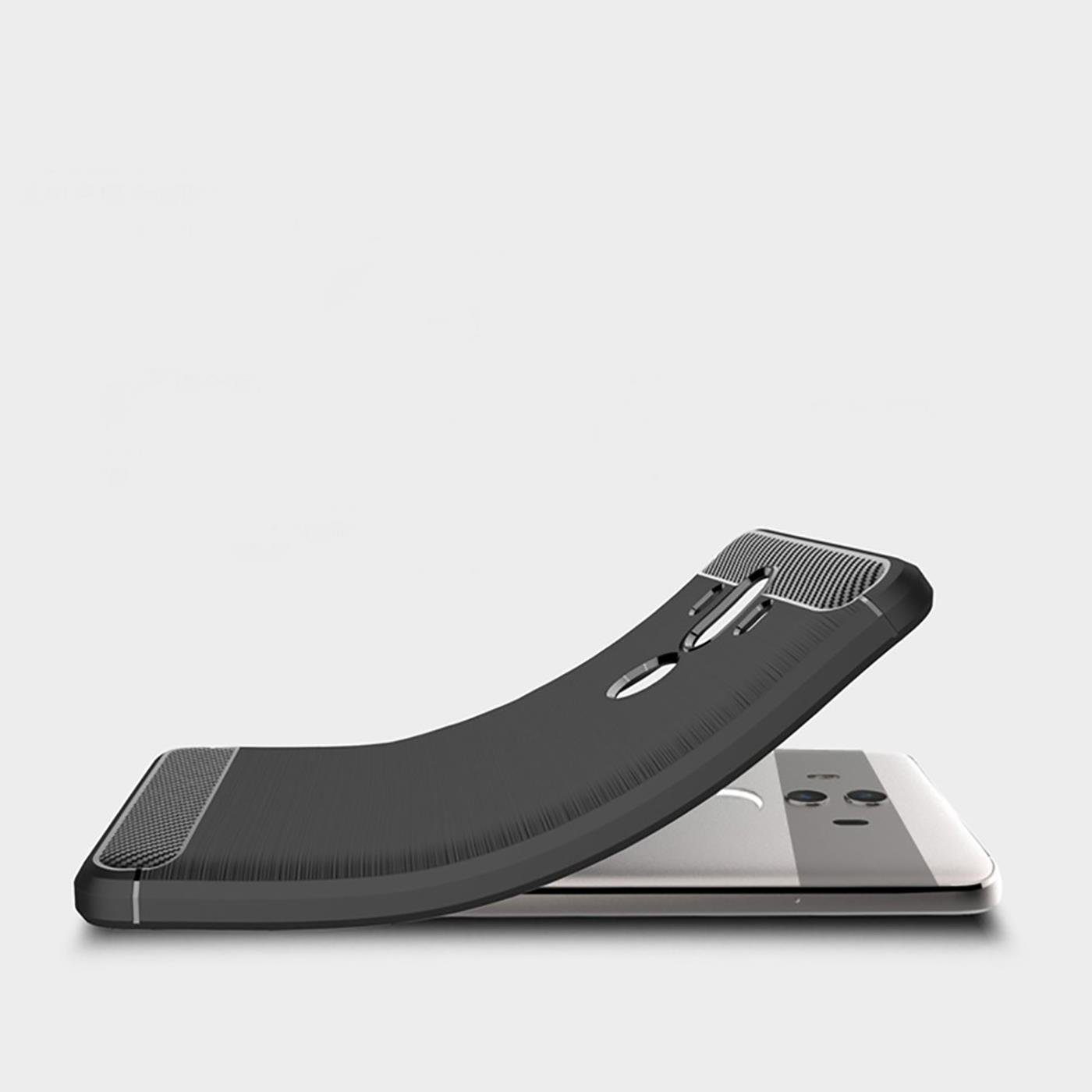 CoolGadget Handyhülle Carbon Handy Hülle für Huawei Mate 10 Pro 6 Zoll, robuste Telefonhülle Case Schutzhülle für Mate 10 Pro Hülle