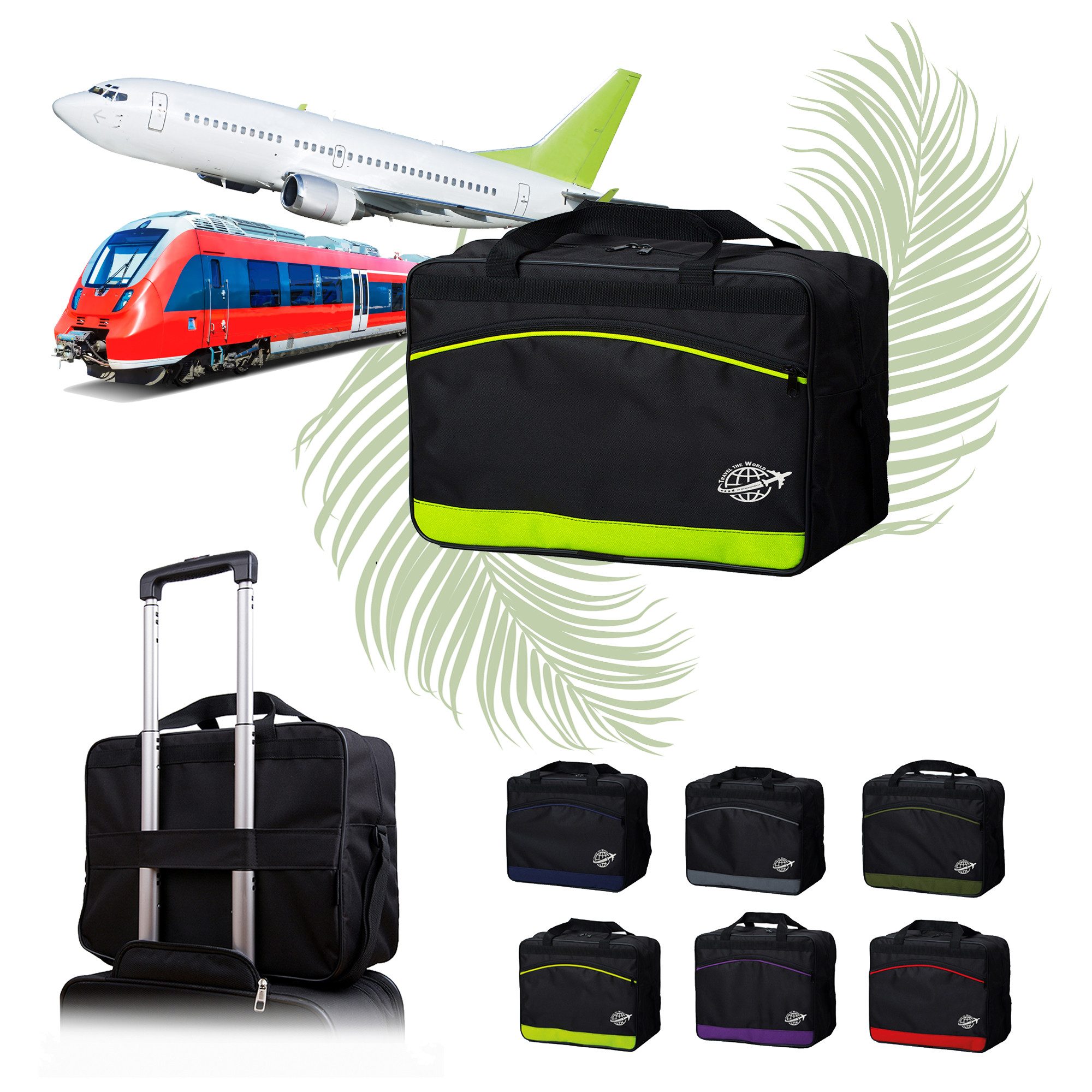 BambiniWelt by Rafael K. Reisetasche Handgepäck Boardgepäck Bordcase 40x20x25 40x30x20 Ryanair Wizzair (M1), wasserabweisend