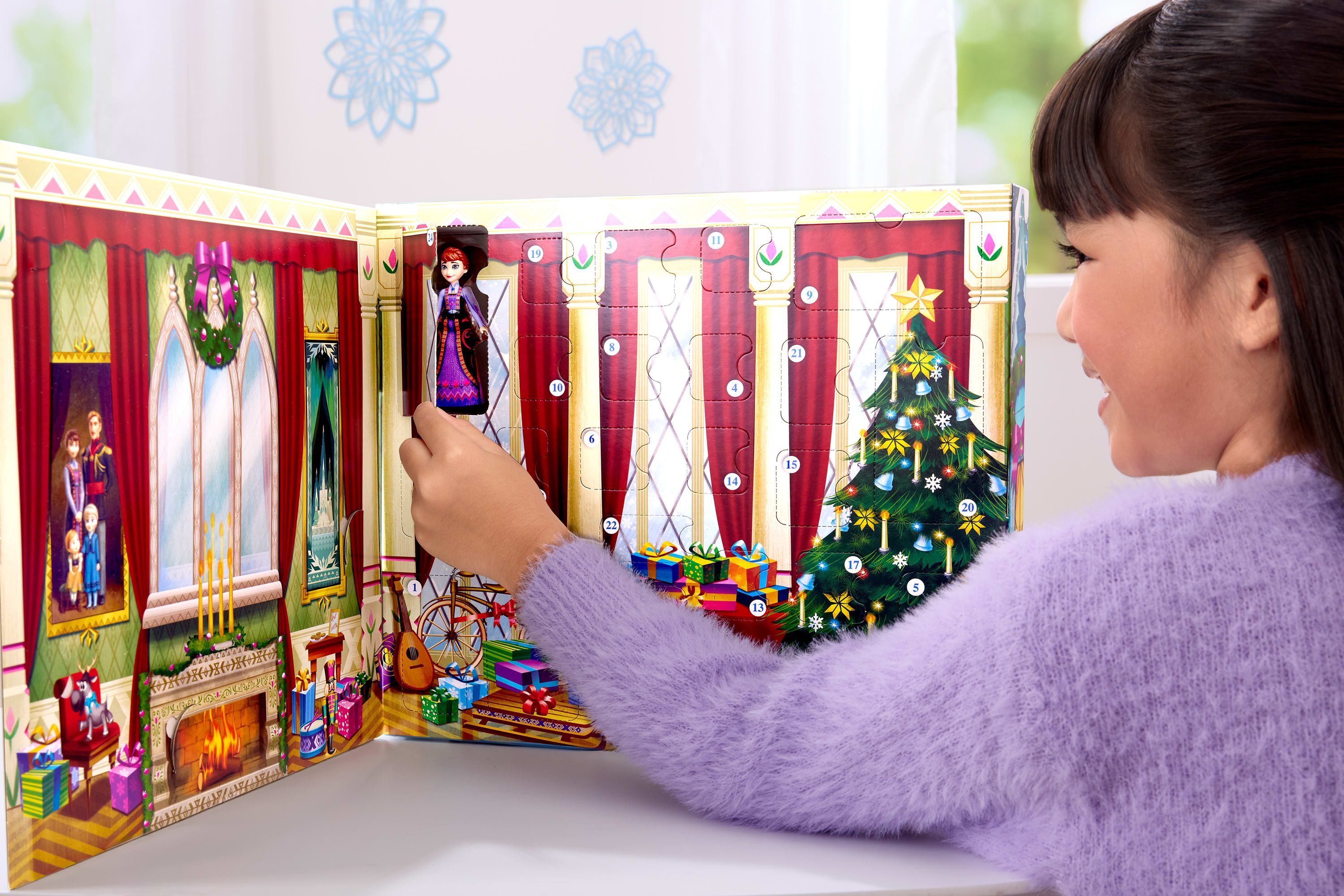 Mattel® Spielzeug-Adventskalender Disney Die Eiskönigin Kleine Puppen Adventskalender – Bild 4 von 5
