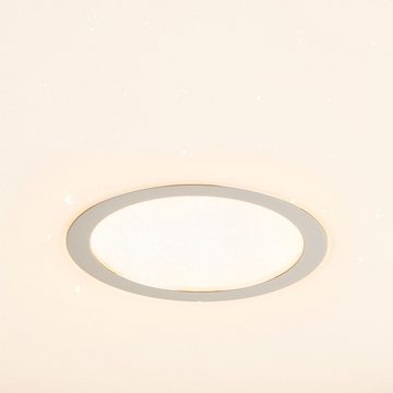 etc-shop LED Deckenleuchte, LED-Leuchtmittel fest verbaut, Kaltweiß, Warmweiß, Neutralweiß, Tageslichtweiß, Deckenlampe Sternenhimmel Effekt dimmbar Deckenleuchte mit