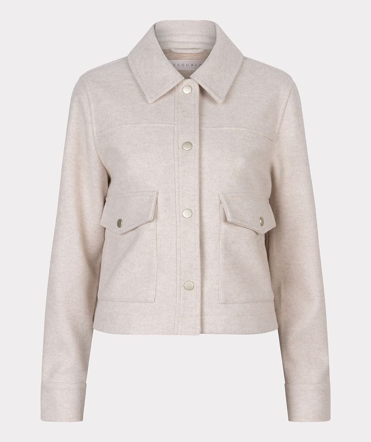 Esqualo Kurzjacke Esqualo Jacke Kurz Meliert Sand