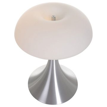 click-licht Tischleuchte Tischleuchte Ancilla in Weiß und Silber E14 2-flammig, keine Angabe, Leuchtmittel enthalten: Nein, warmweiss, Tischleuchte, Nachttischlampe, Tischlampe